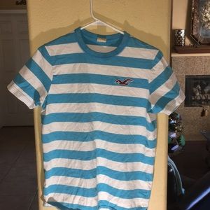 Hollister- large, blue stripes